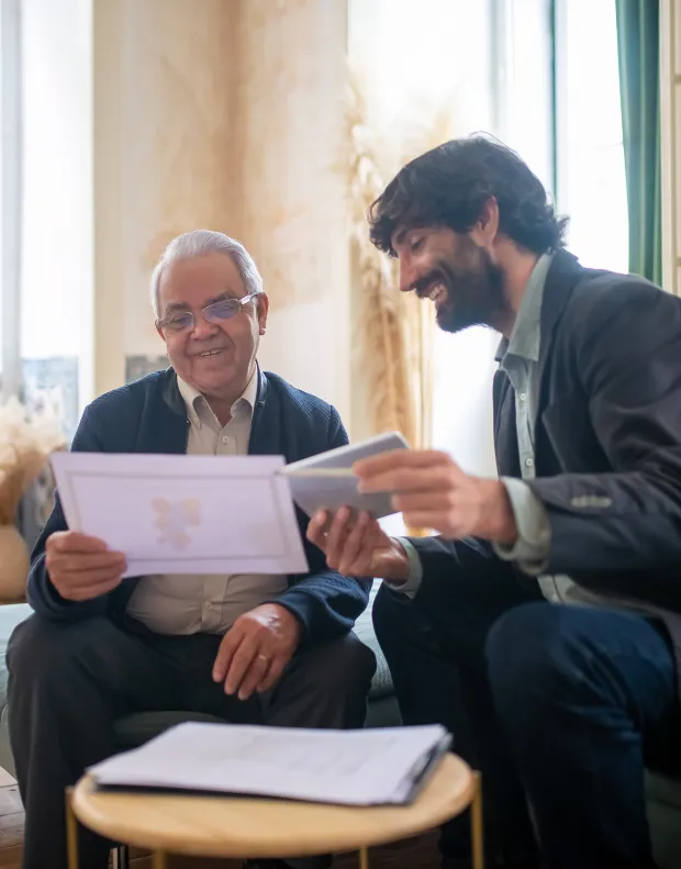 immigration services consultant helping a client