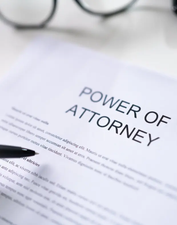 New American Hope LLC consultant helping a client draft a Power of Attorney document